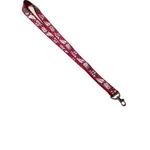 Burgundy Cheer Lanyard Keychain, Cheerleader, Cheer Coach Gift